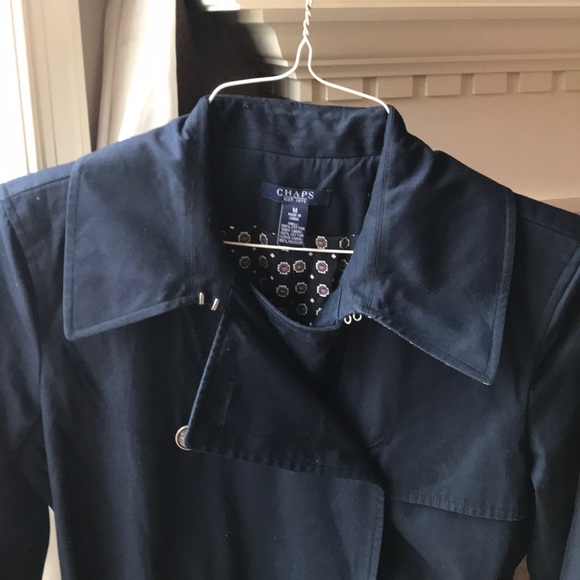 Chaps navy blue double breasted pea coat Medium - Picture 2 of 5